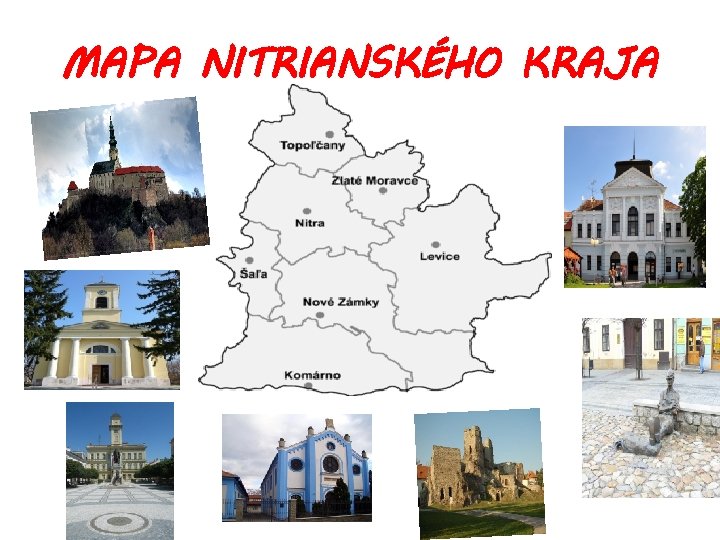 MAPA NITRIANSKÉHO KRAJA 