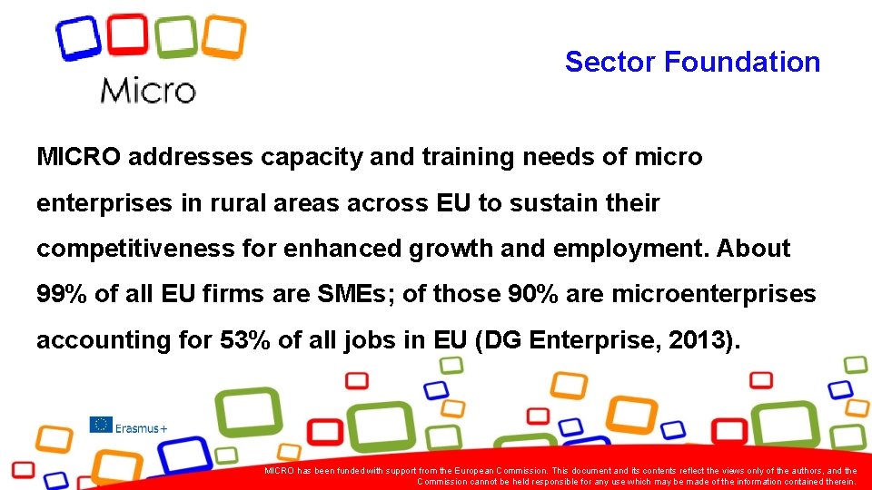 Sector Foundation MICRO addresses capacity and training needs of micro enterprises in rural areas