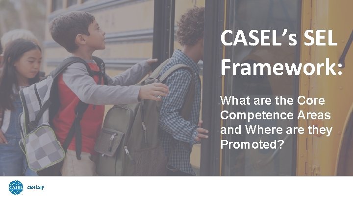 CASEL’s SEL Framework: What are the Core Competence Areas and Where are they Promoted?