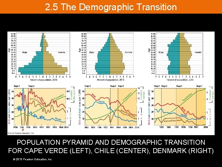 2. 5 The Demographic Transition POPULATION PYRAMID AND DEMOGRAPHIC TRANSITION FOR CAPE VERDE (LEFT), 2. 5 The Demographic Transition POPULATION PYRAMID AND DEMOGRAPHIC TRANSITION FOR CAPE VERDE (LEFT),