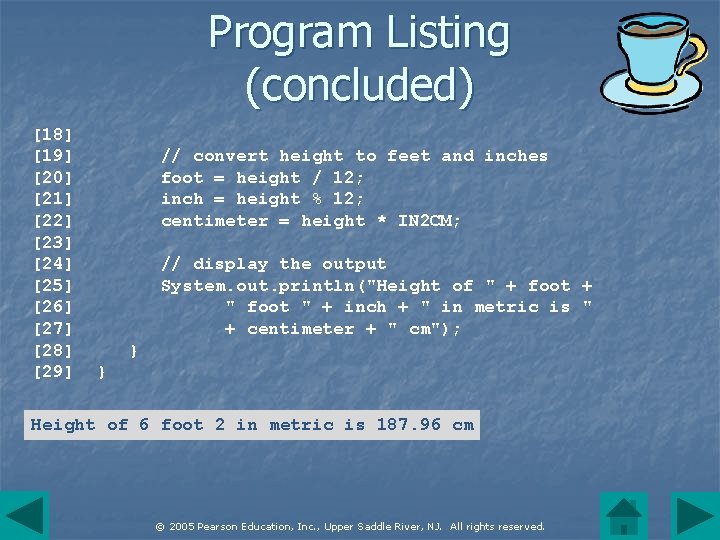 Program Listing (concluded) [18] [19] [20] [21] [22] [23] [24] [25] [26] [27] [28]