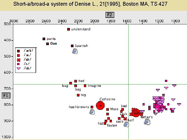 Short-a/broad-a system of Denise L. , 21[1995], Boston MA, TS 427 