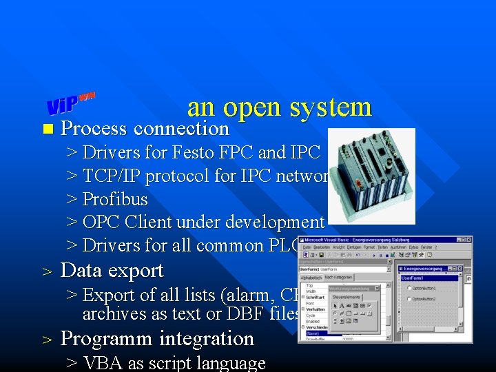 n an open system Process connection > Drivers for Festo FPC and IPC >