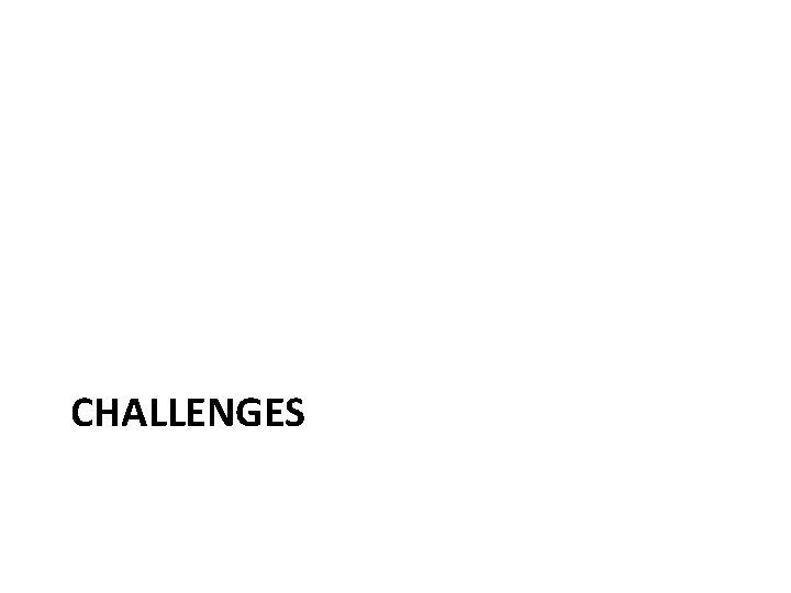 CHALLENGES 