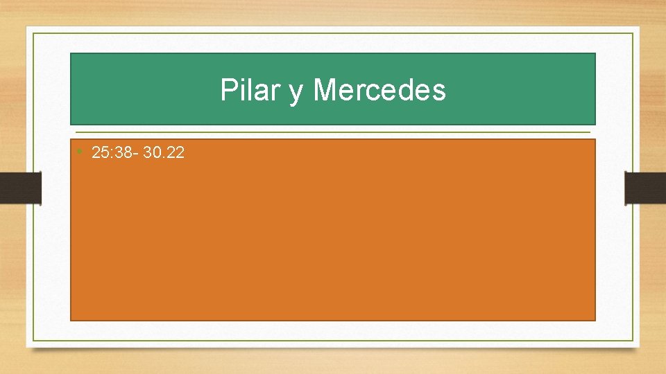 Pilar y Mercedes • 25: 38 - 30. 22 