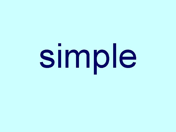simple 