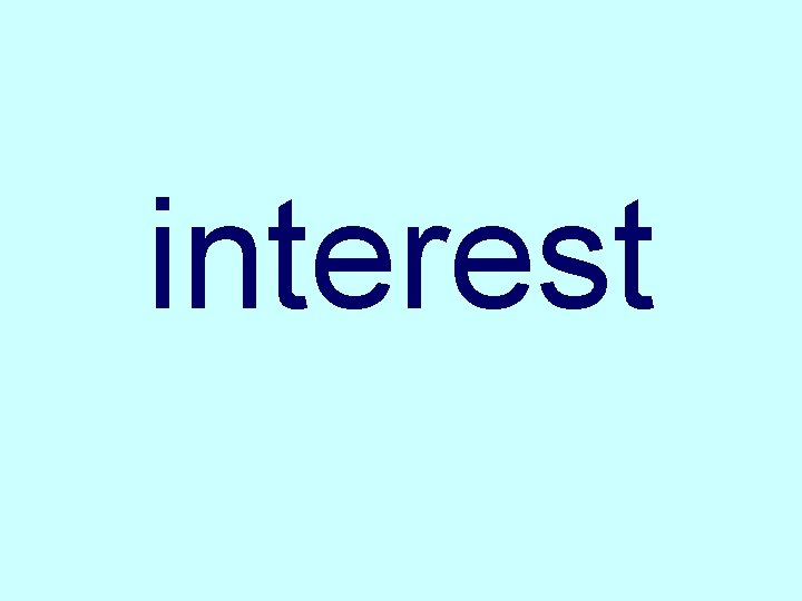 interest 