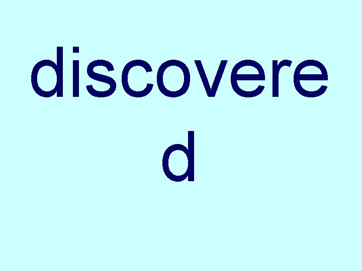 discovere d 