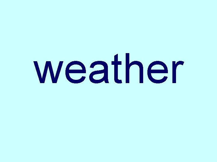 weather 