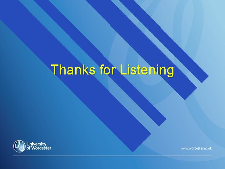 Thanks for Listening 