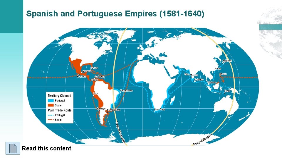 Spanish and Portuguese Empires (1581 -1640) Read this content 