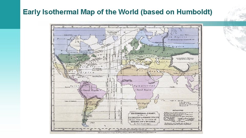 Early Isothermal Map of the World (based on Humboldt) 