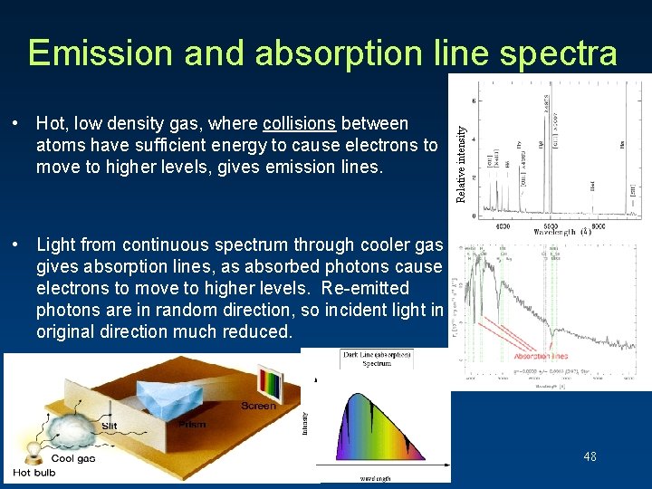 • Hot, low density gas, where collisions between atoms have sufficient energy to • Hot, low density gas, where collisions between atoms have sufficient energy to