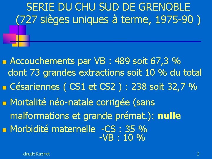 SERIE DU CHU SUD DE GRENOBLE (727 sièges uniques à terme, 1975 -90 )