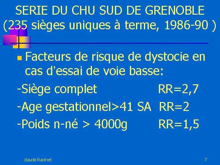 SERIE DU CHU SUD DE GRENOBLE (235 sièges uniques à terme, 1986 -90 )