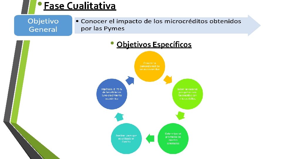  • Fase Cualitativa • Objetivos Específicos 