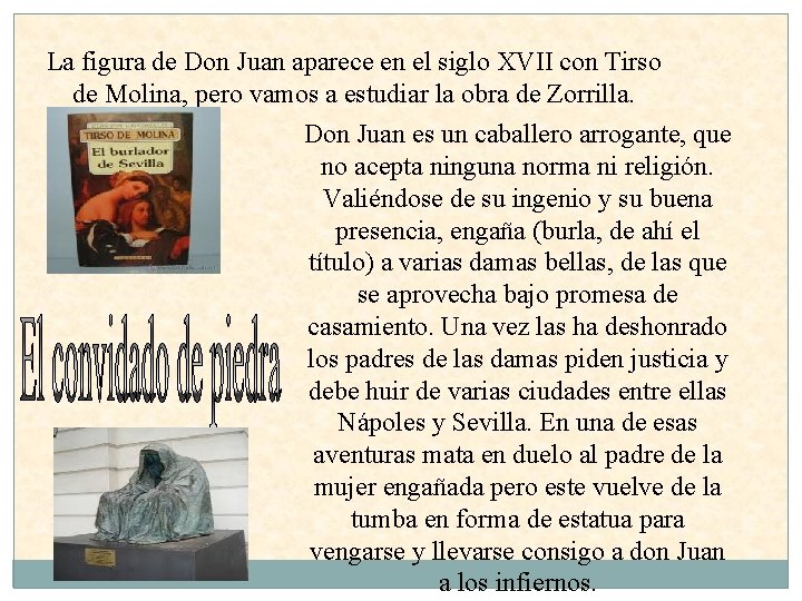 La figura de Don Juan aparece en el