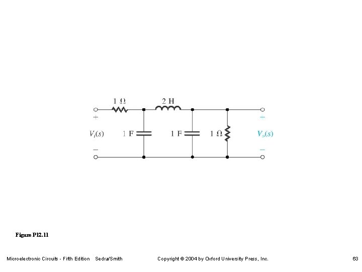 Figure P 12. 11 Microelectronic Circuits - Fifth Edition Sedra/Smith Copyright 2004 by Oxford