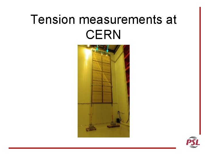 Tension measurements at CERN 