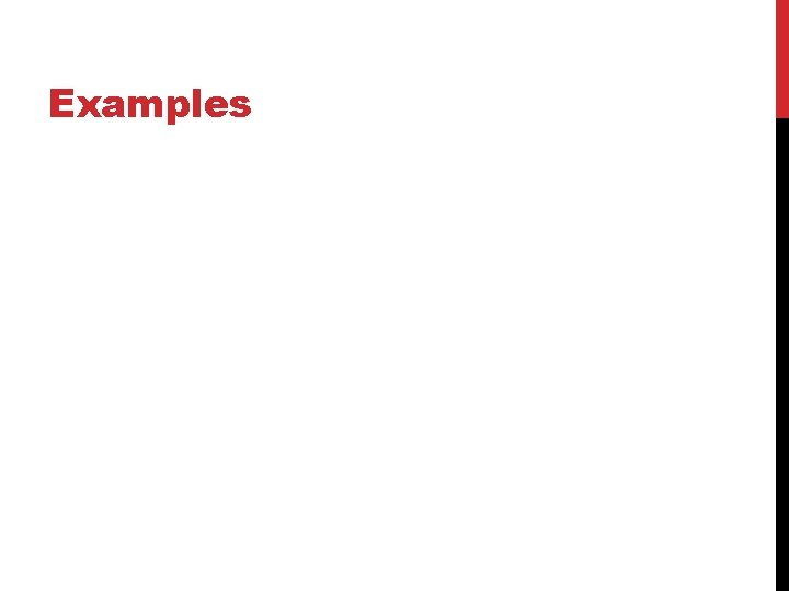 Examples 