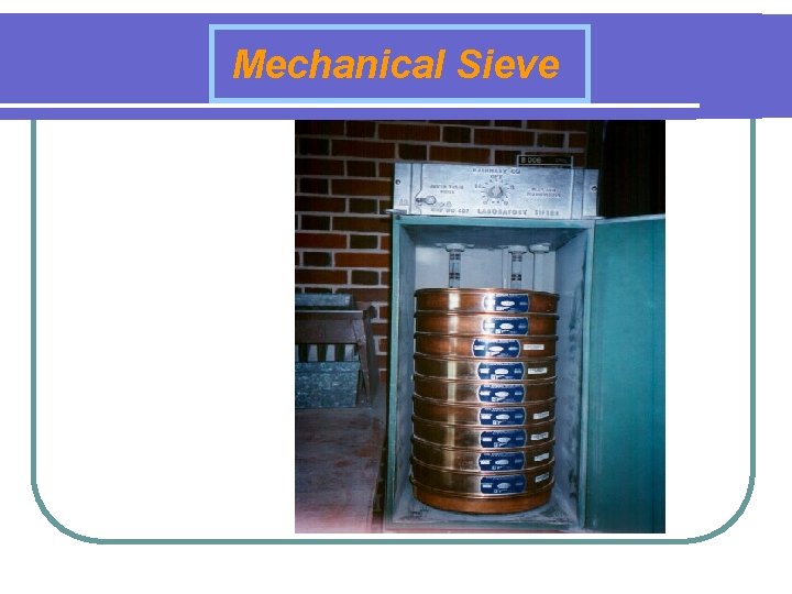 Mechanical Sieve Stack in Mechanical Shaker 
