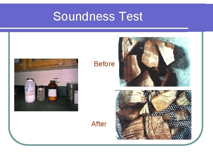 Soundness Test Before After 