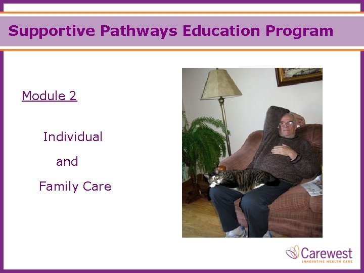 Supportive Pathways Education Program Module 2 Individual and Family Care 