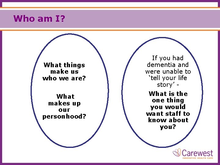 Who am I? What things make us who we are? What makes up our