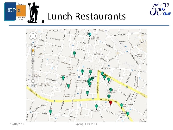 Lunch Restaurants 15/04/2013 Spring HEPi. X 2013 