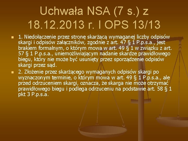 Uchwała NSA (7 s. ) z 18. 12. 2013 r. I OPS 13/13 n