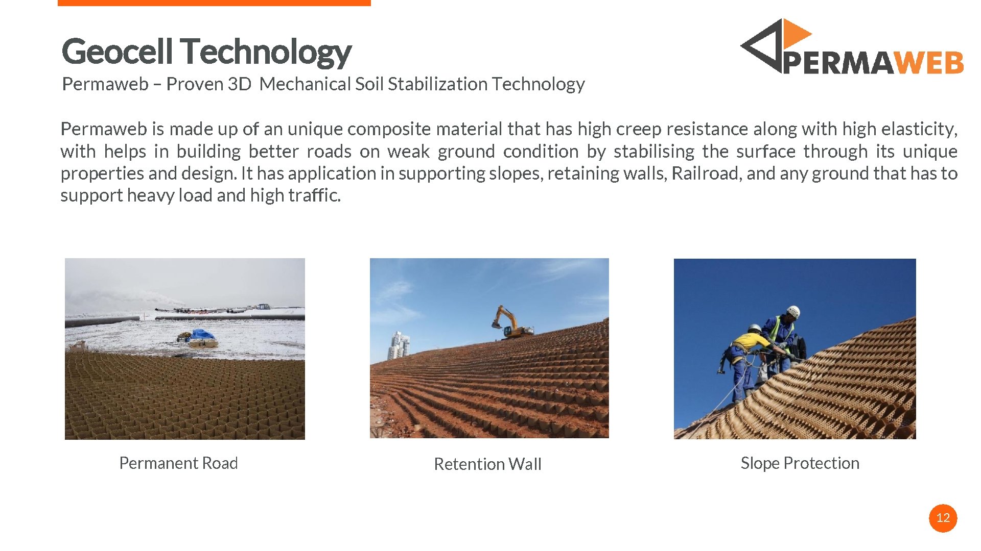 Geocell Technology Permaweb – Proven 3 D Mechanical Soil Stabilization Technology Permaweb is made