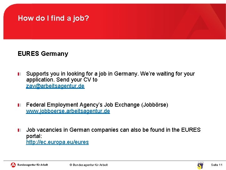 How do I find a job? EURES Germany Supports you in looking for a
