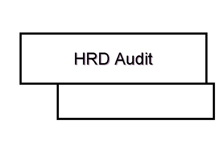 HRD Audit 