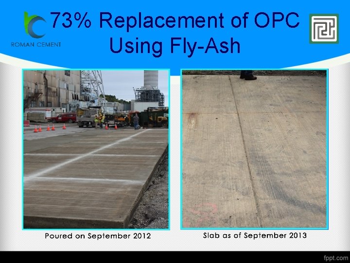 73% Replacement of OPC Using Fly-Ash 