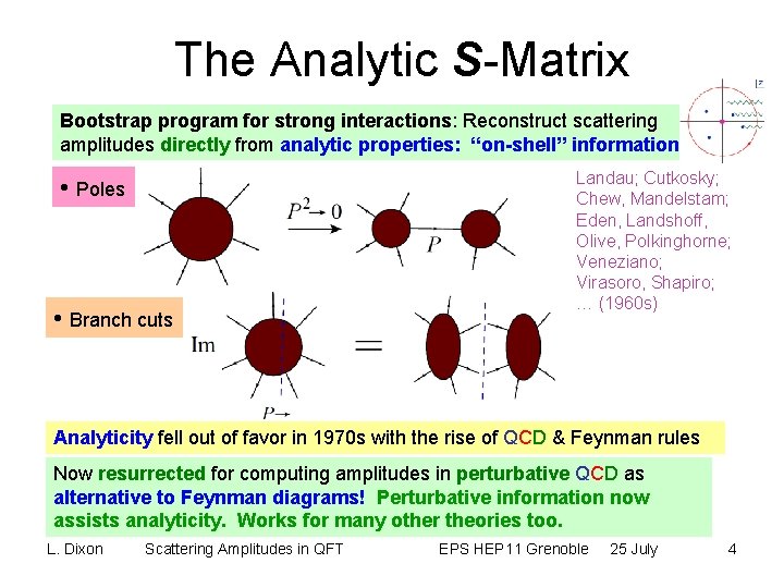 The Analytic S-Matrix Bootstrap program for strong interactions: Reconstruct scattering amplitudes directly from analytic