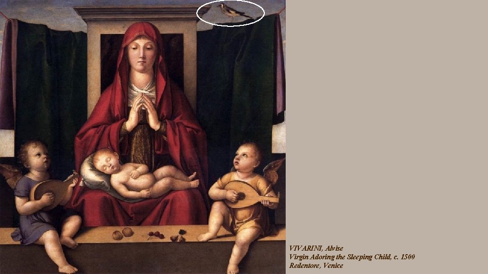 VIVARINI, Alvise Virgin Adoring the Sleeping Child, c. 1500 Redentore, Venice 
