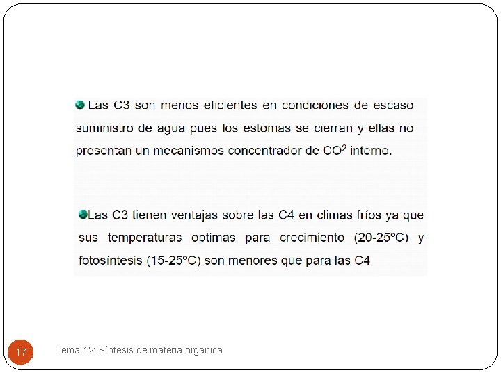 17 Tema 12: Síntesis de materia orgánica 