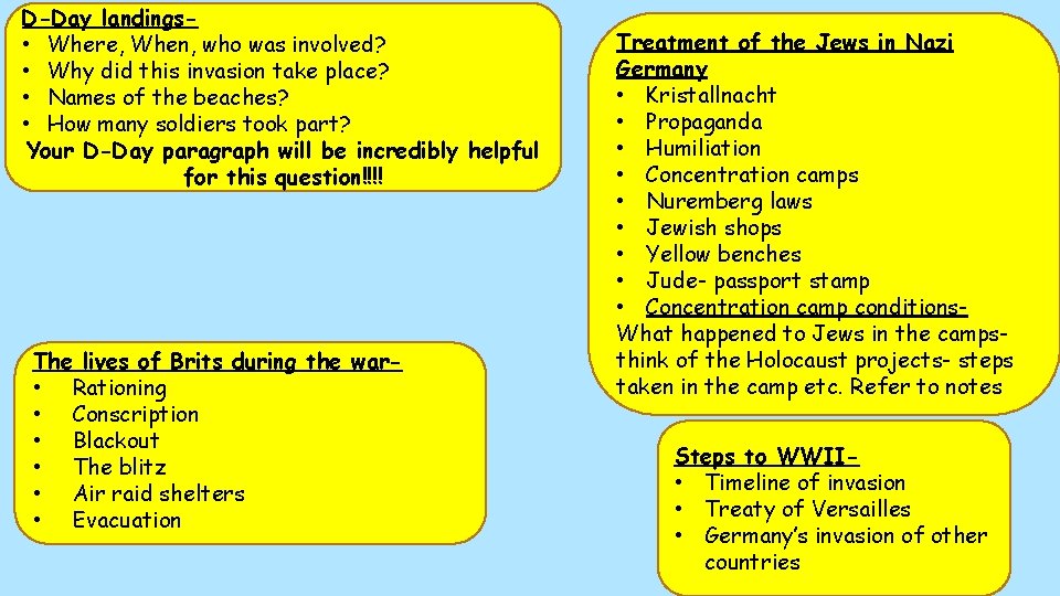 D-Day landings • Where, When, who was involved? • Why did this invasion take