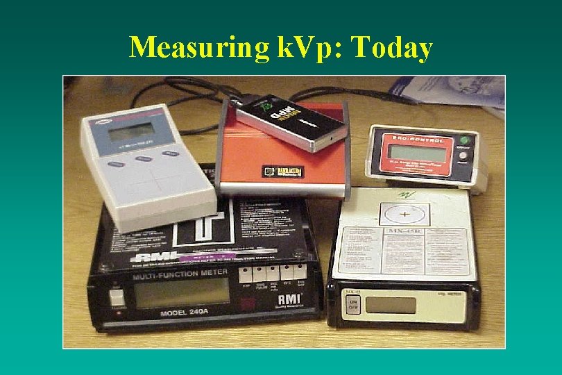 Measuring k. Vp: Today 