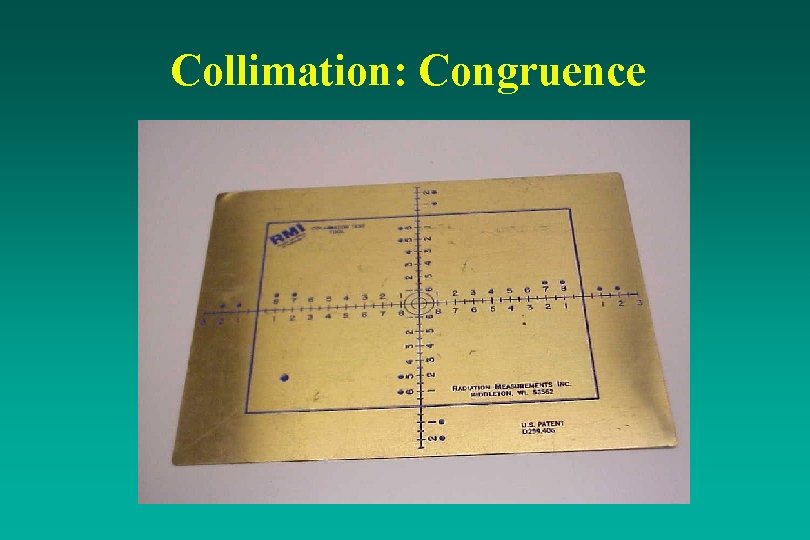 Collimation: Congruence 