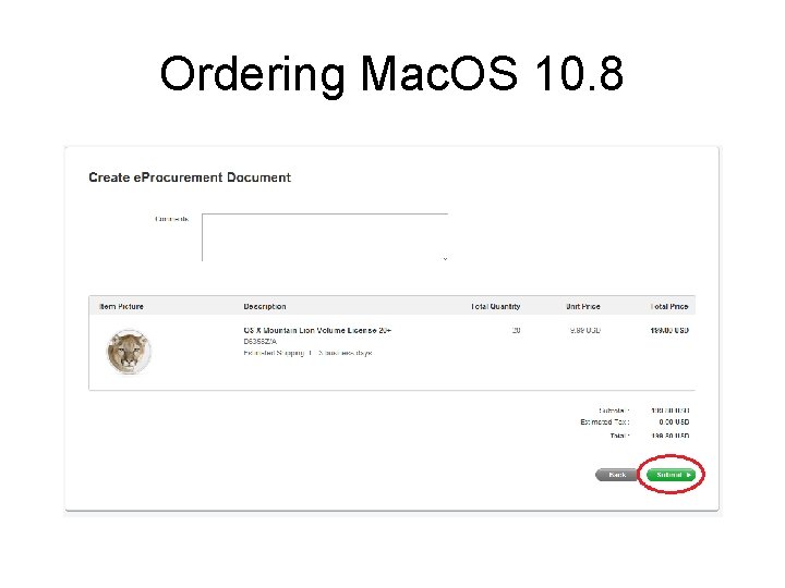 Ordering Mac. OS 10. 8 