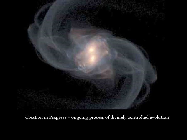 Creation in Progress = ongoing process of divinely controlled evolution 