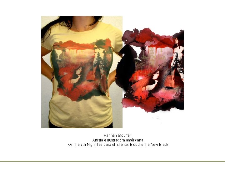 Hannah Stouffer Artista e ilustradora américana 'On the 7 th Night' tee para el