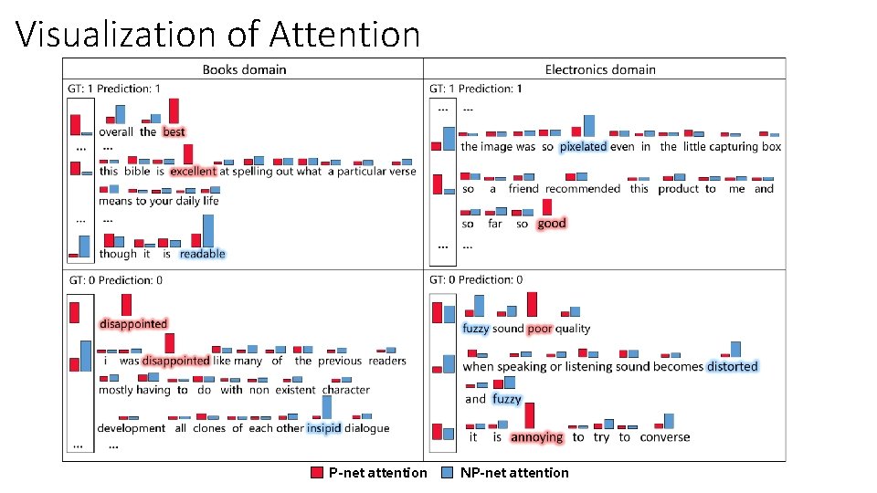 Visualization of Attention P-net attention NP-net attention 