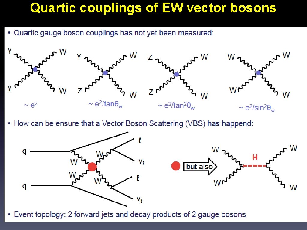 Quartic couplings of EW vector bosons 