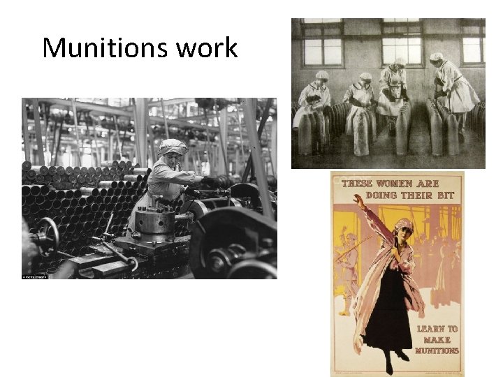 Munitions work Munitions work