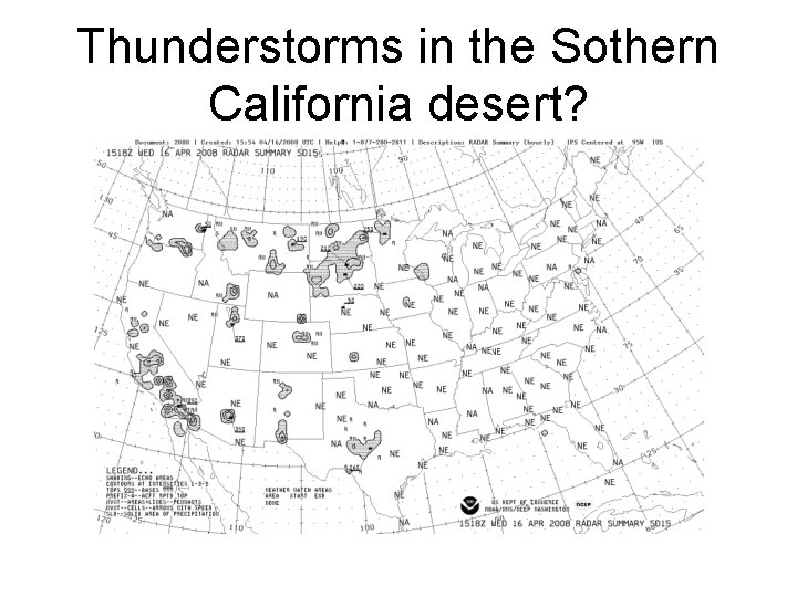 Thunderstorms in the Sothern California desert? 