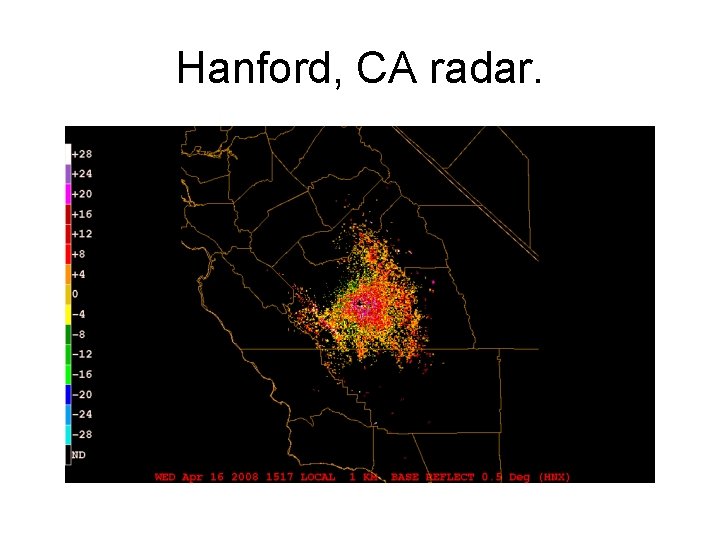 Hanford, CA radar. 