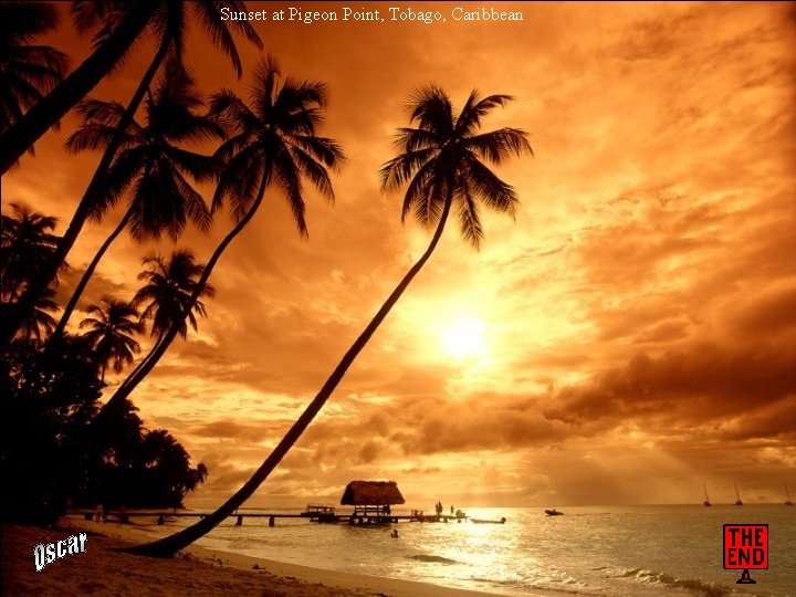 Sunset at Pigeon Point, Tobago, Caribbean 