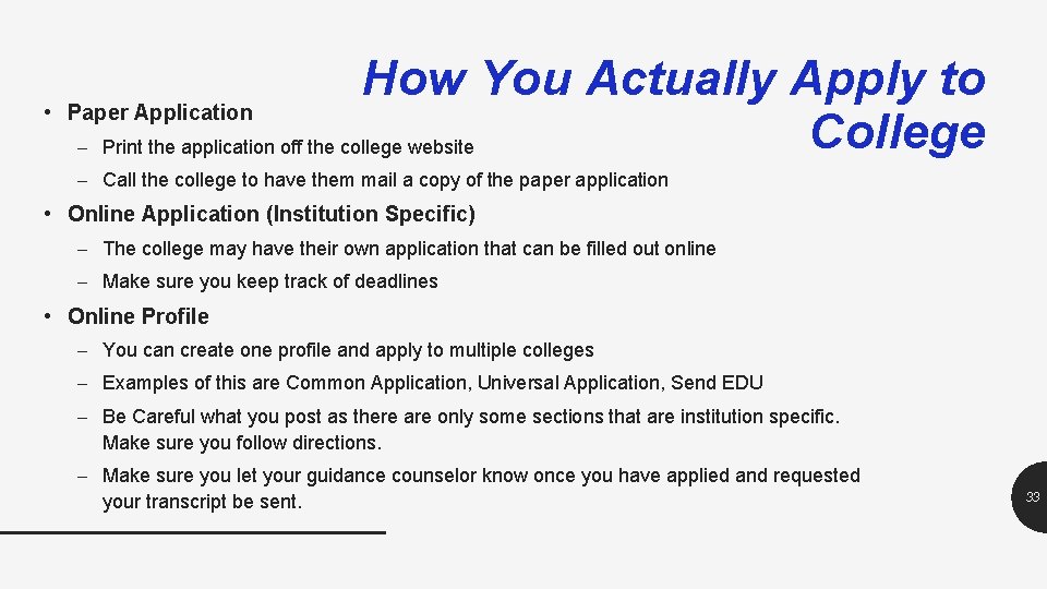  • Paper Application How You Actually Apply to College – Print the application